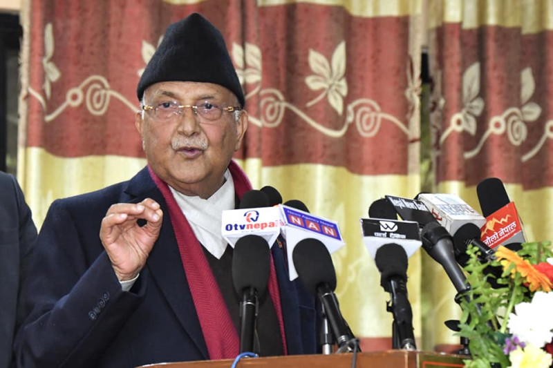 ओलीको प्रश्न : नेपाली भूमि समावेश भएको नक्सा सच्याउनुस् भन्न नसके प्रधानमन्त्री किन भारत जाने ?